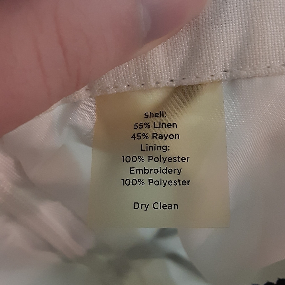 Talbots Embroidered Bamboo Patterned Lined Skirt - image 6